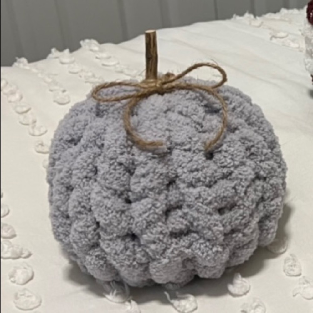 Small Grey Chunky Pumpkin